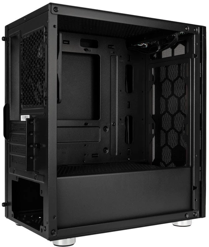 „SilverStone Fara H1M“, grūdintas stiklas – juoda