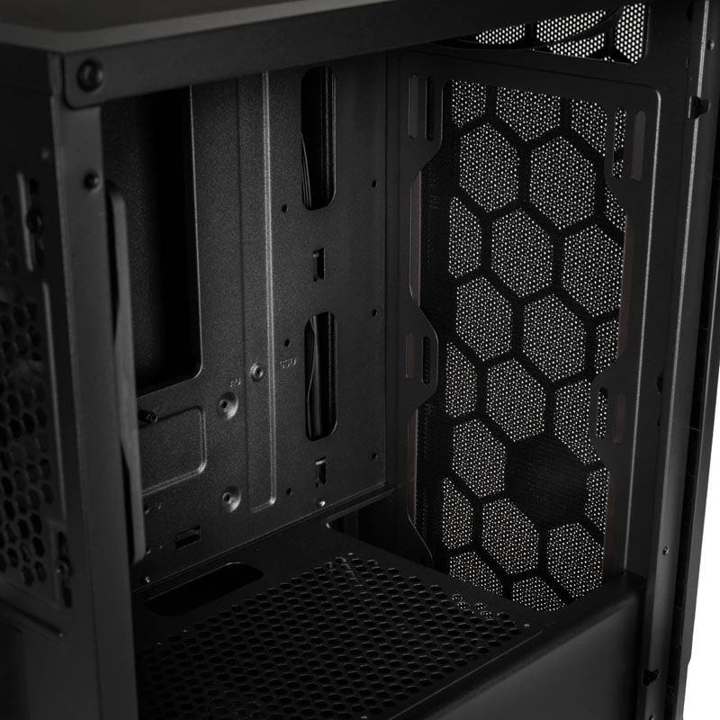 „SilverStone Fara H1M“, grūdintas stiklas – juoda