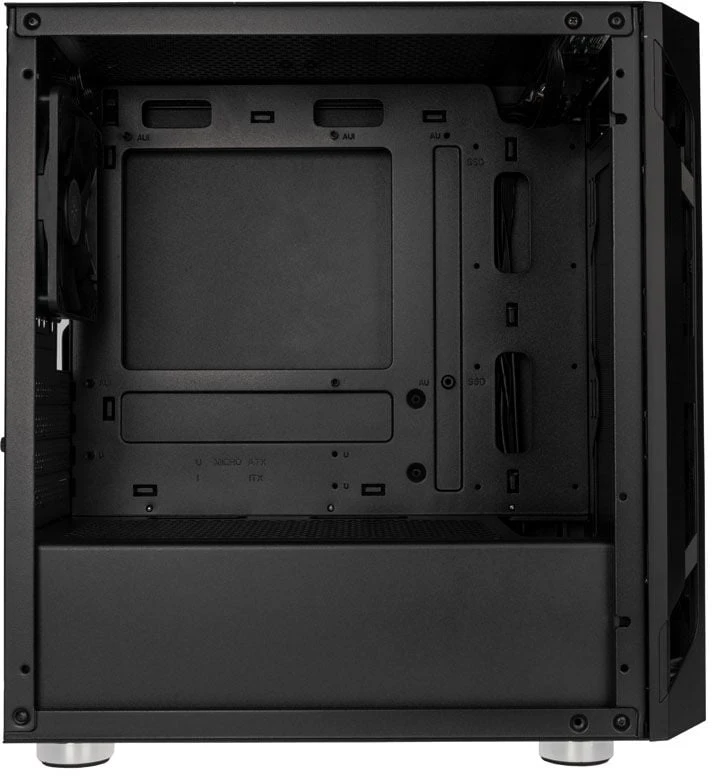 „SilverStone Fara H1M“, grūdintas stiklas – juoda