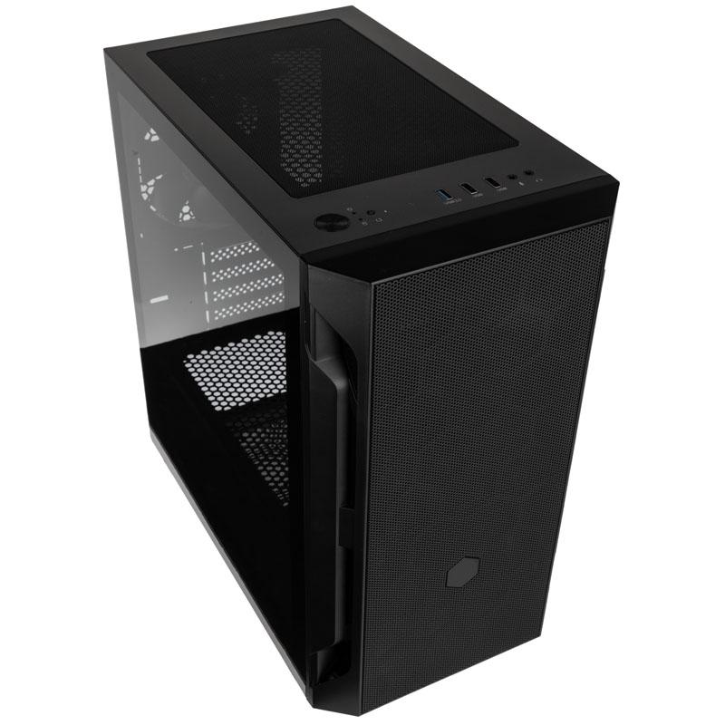 „SilverStone Fara H1M“, grūdintas stiklas – juoda