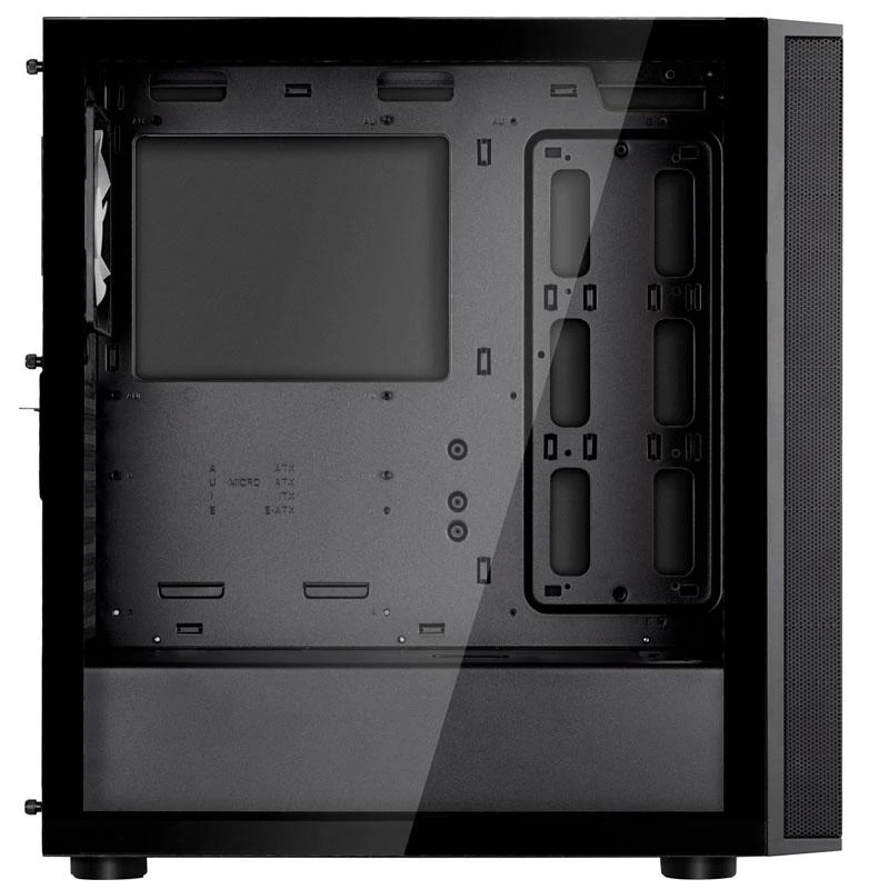 SilverStone Fara R1 V2 Midi-Tower, Tempered Glas - juodas