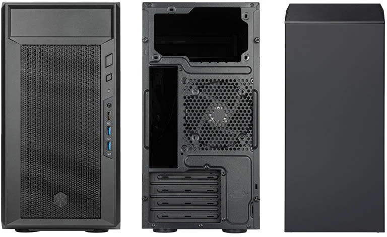 SilverStone Fara R311 Micro-ATX-case - juodas