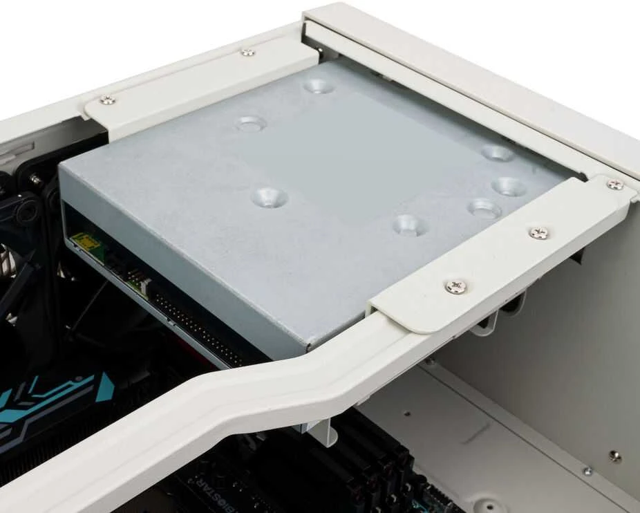 SilverStone FLP01 PC-kompiuterio korpusas, HTPC, SSI-CEB/ATX - baltos spalvos