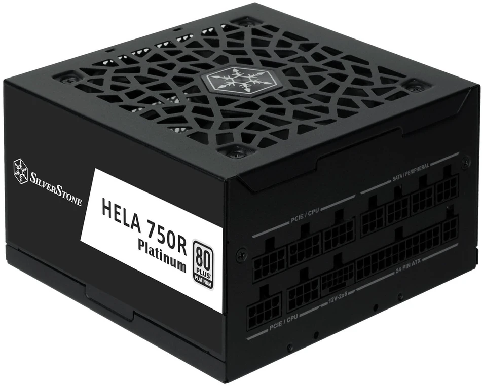 „SilverStone HELA 750R 80 PLUS Platinum“ maitinimo šaltinis, ATX 3.1, PCIe 5.1 – 750 vatų