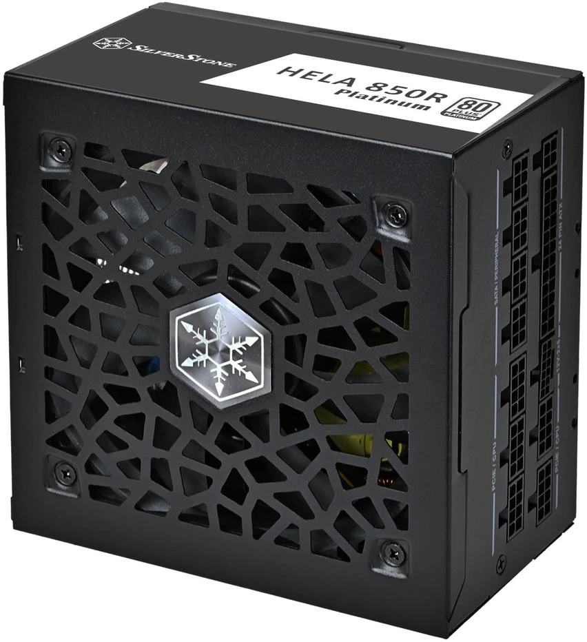 SilverStone HELA 850R 80 PLUS Platinum power supply, ATX 3.1, PCIe 5.1 - 850 watts, juodas