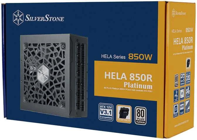 „SilverStone HELA 850R 80 PLUS Platinum“ maitinimo šaltinis, ATX 3.1, PCIe 5.1 – 850 vatų