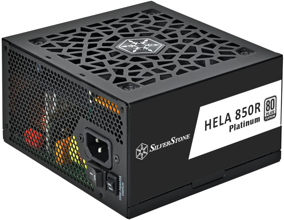 SilverStone HELA 850R 80 PLUS Platinum power supply, ATX 3.1, PCIe 5.1 - 850 watts, juodas