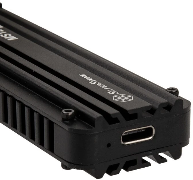 „SilverStone M.2 PCIe NVMe“ – USB-C 3.2 Gen 2x2 MS12 (ST-MS12)