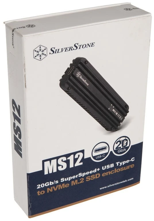 „SilverStone M.2 PCIe NVMe“ – USB-C 3.2 Gen 2x2 MS12 (ST-MS12)