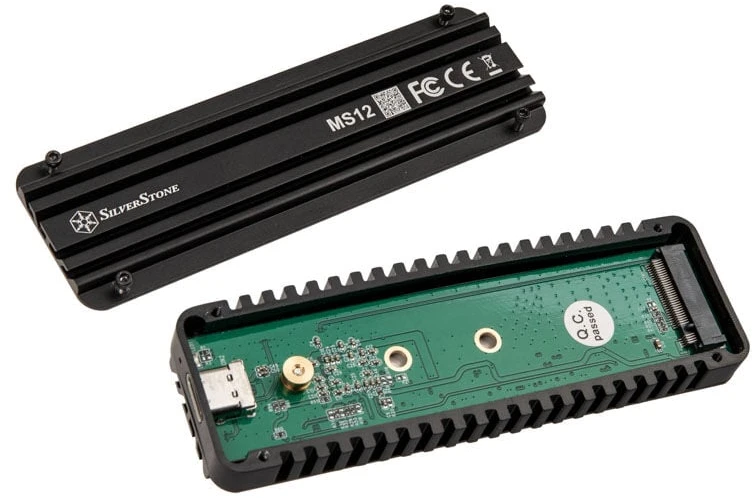 „SilverStone M.2 PCIe NVMe“ – USB-C 3.2 Gen 2x2 MS12 (ST-MS12)