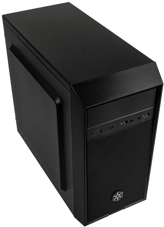 SilverStone SST-PS16B Precision Mini Tower Micro ATX kompiuterio dėklas, tylus, juodas
