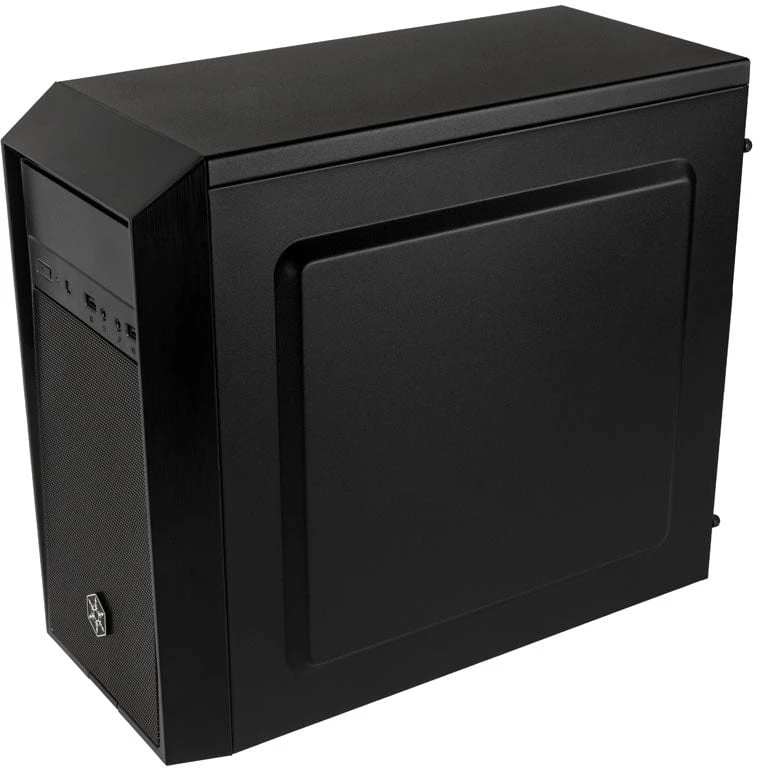 SilverStone SST-PS16B Precision Mini Tower Micro ATX kompiuterio dėklas, tylus, juodas