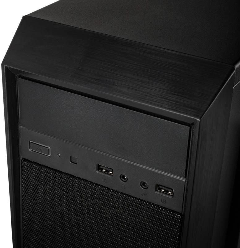 SilverStone SST-PS16B Precision Mini Tower Micro ATX kompiuterio dėklas, tylus, juodas
