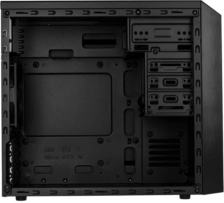 SilverStone SST-PS16B Precision Mini Tower Micro ATX kompiuterio dėklas, tylus, juodas
