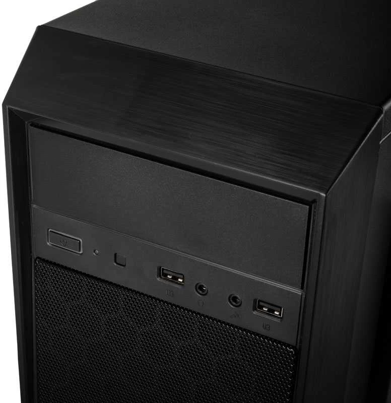 SilverStone SST-PS16B Precision Mini Tower Micro ATX kompiuterio dėklas, tylus, juodas