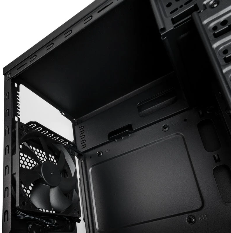 SilverStone SST-PS16B Precision Mini Tower Micro ATX kompiuterio dėklas, tylus, juodas