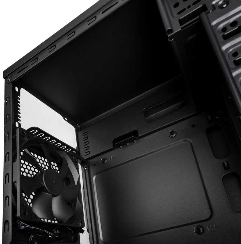 SilverStone SST-PS16B Precision Mini Tower Micro ATX kompiuterio dėklas, tylus, juodas