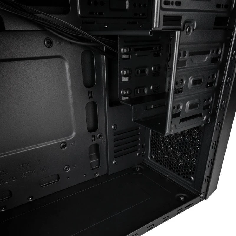 SilverStone SST-PS16B Precision Mini Tower Micro ATX kompiuterio dėklas, tylus, juodas