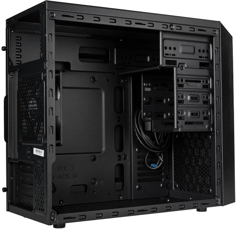 SilverStone SST-PS16B Precision Mini Tower Micro ATX kompiuterio dėklas, tylus, juodas