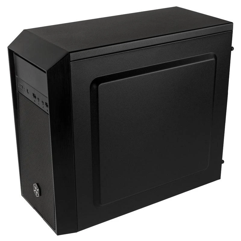 SilverStone SST-PS16B Precision Mini Tower Micro ATX kompiuterio dėklas, tylus, juodas