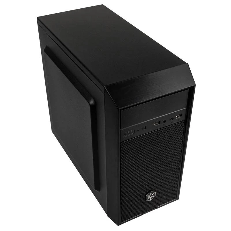 SilverStone SST-PS16B Precision Mini Tower Micro ATX kompiuterio dėklas, tylus, juodas