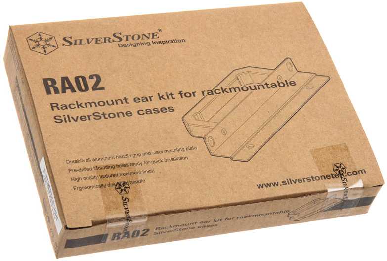 SilverStone RA02 Rackmount Kit für GD07, GD08, GD09 und GD10 - juodas