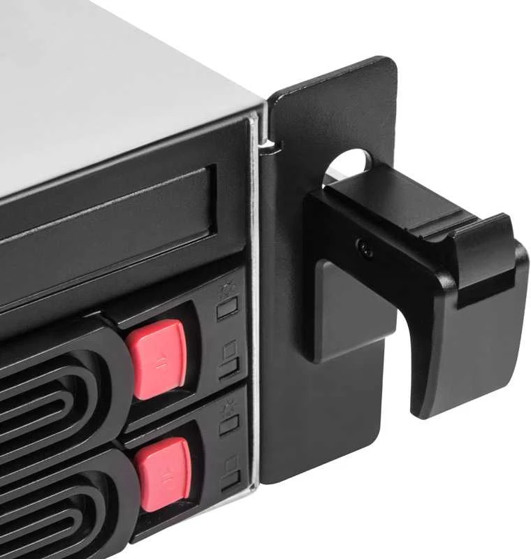 Serveris SilverStone RM22-308 Rackmount Server Gehäuse, 2U, E-ATX - juodas