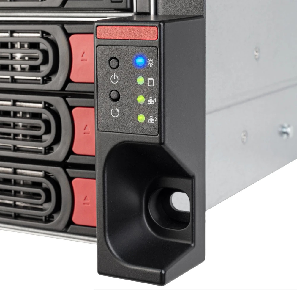 SilverStone SST-RM43-324-RS, stelažinis serverio korpusas - juodas/raudonas, 4U