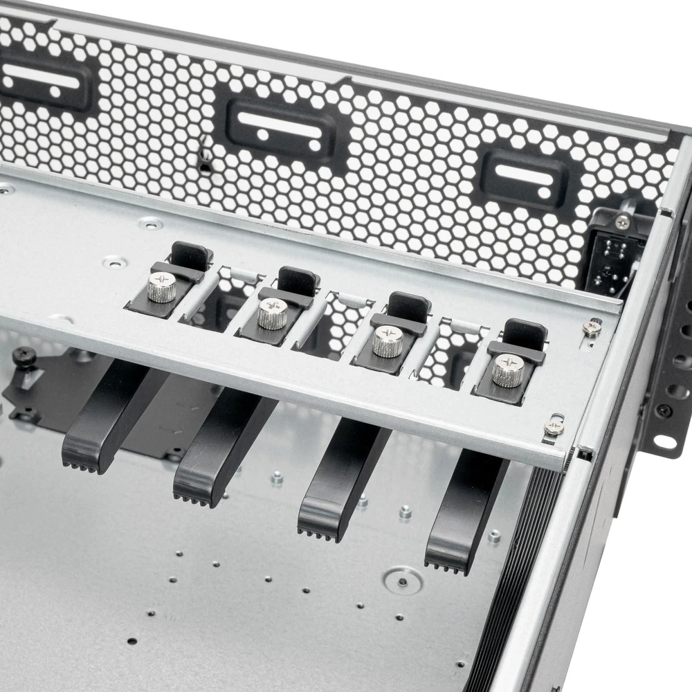 SilverStone RM4A 4U Rackmount, Rack, Server-case - juodas, 4 Hheneinheiten