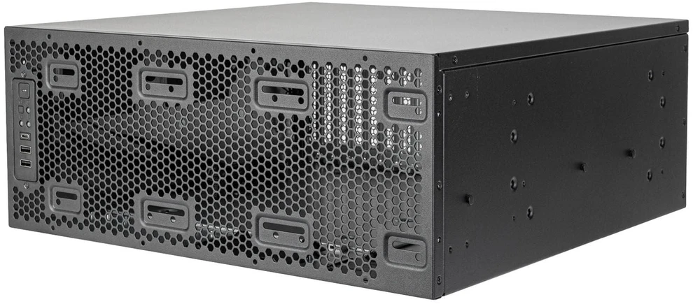 SilverStone RM4A 4U Rackmount, Rack, Server-case - juodas, 4 Hheneinheiten