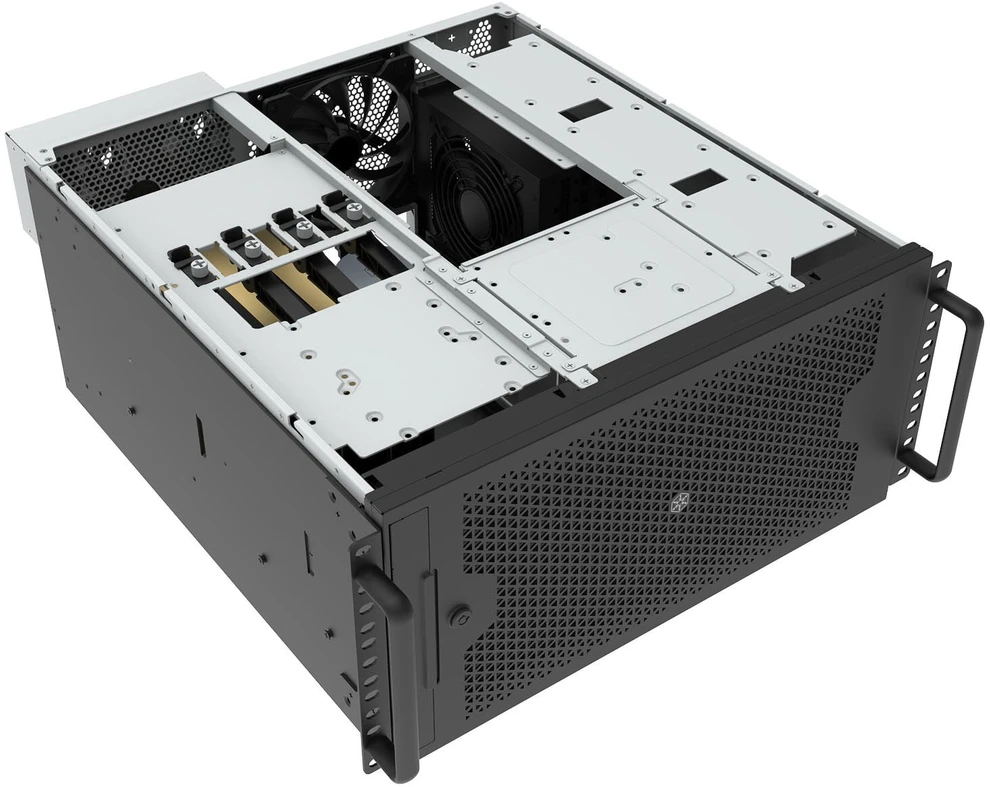 SilverStone RM53-502, Rack-case - juodas