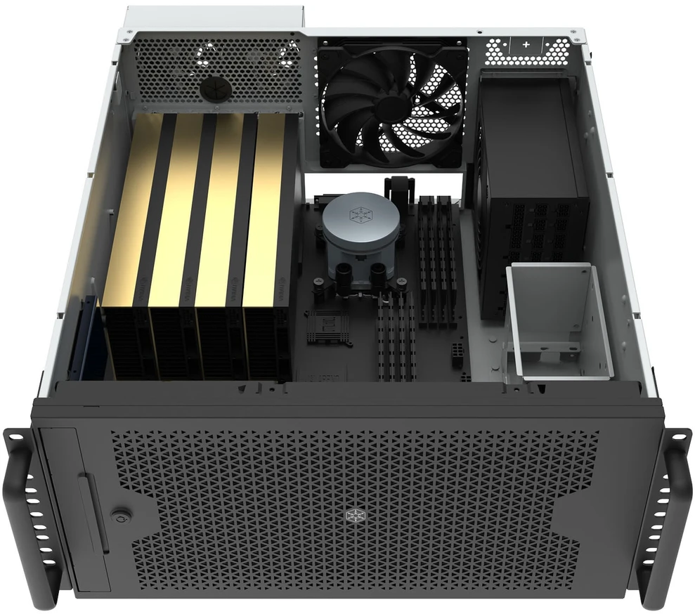SilverStone RM53-502, Rack-case - juodas
