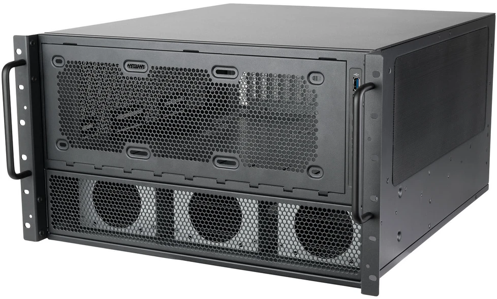 SilverStone SST-RM600, Rack-case - juodas, 6 Hheneinheiten