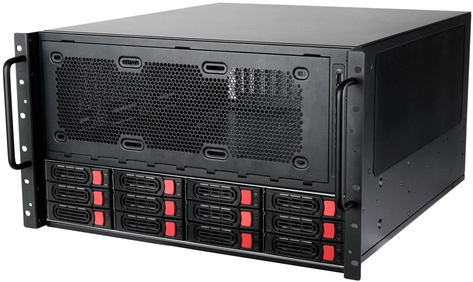 SilverStone SST-RM61-312, Rack-case - juodas, 6 Hheneinheiten
