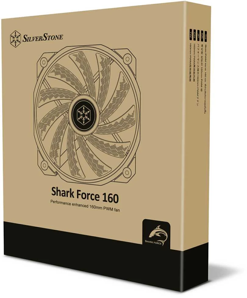 SilverStone Shark Force Fan, 160mm – juodas
