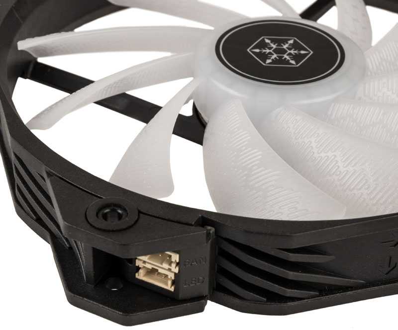 SilverStone Shark Force Fan, ARGB - 160 mm, juodas