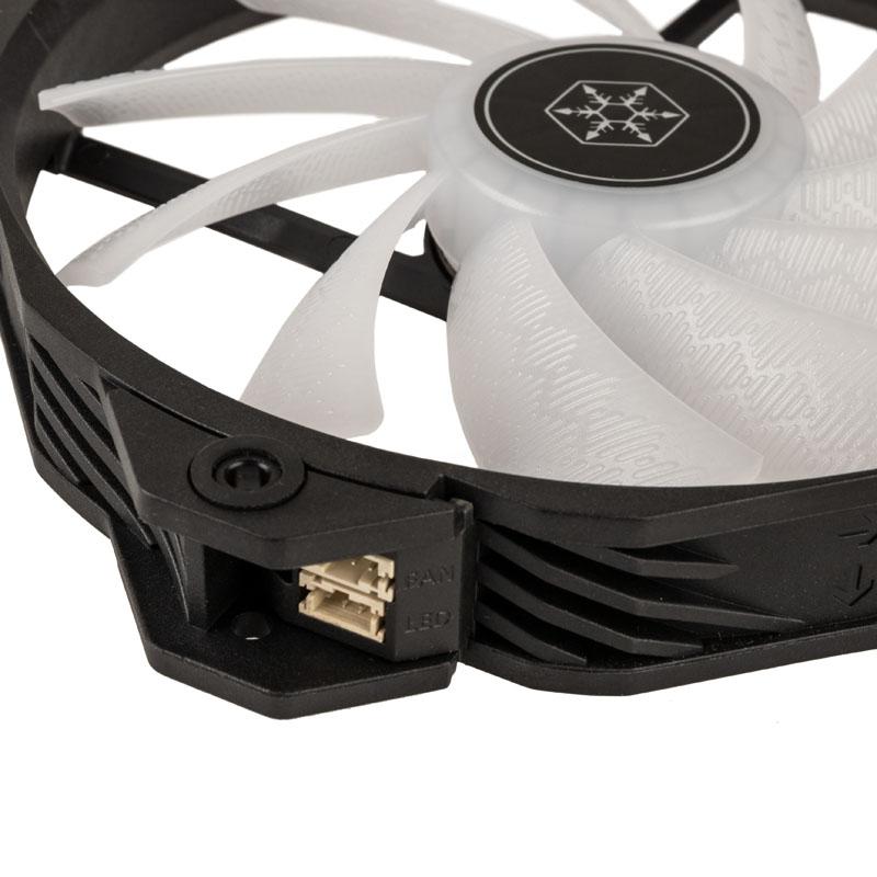 SilverStone Shark Force Fan, ARGB - 160 mm, juodas