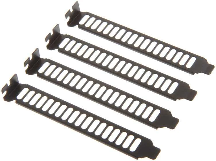 SilverStone SST-Aeroslots-BP PCI Slotblenden, 4 pcs – juodas