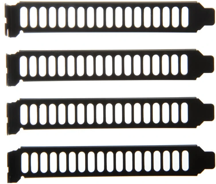 SilverStone SST-Aeroslots-BP PCI Slotblenden, 4 pcs – juodas
