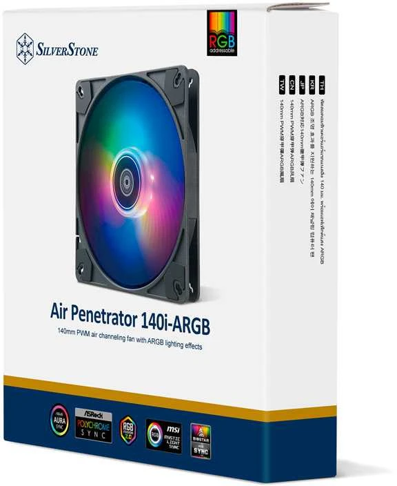 SilverStone SST-AP140I-ARGB Air Penetrator 140i, ARGB – 140mm, juodas