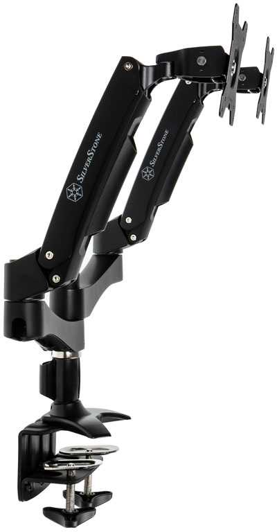 Laikiklis SST-ARM22BC (SST-ARM22BC) „SilverStone“ laikrodžio stalas su 2 monitoriais