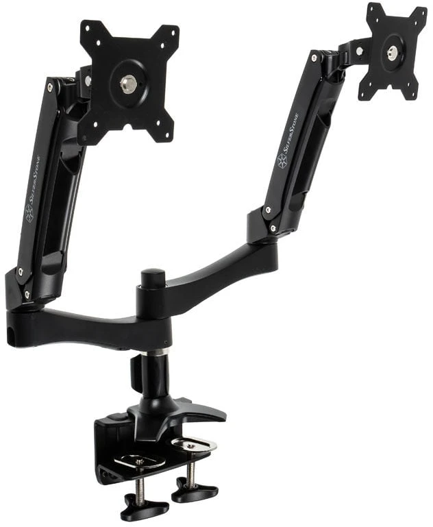 Laikiklis SST-ARM22BC (SST-ARM22BC) „SilverStone“ laikrodžio stalas su 2 monitoriais