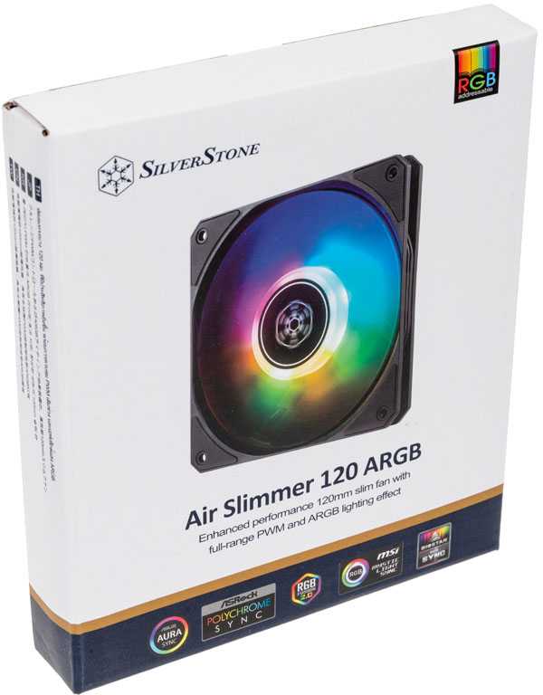 SilverStone SST-AS120B-ARGB, RGB korpuso ventiliatorius - 120mm