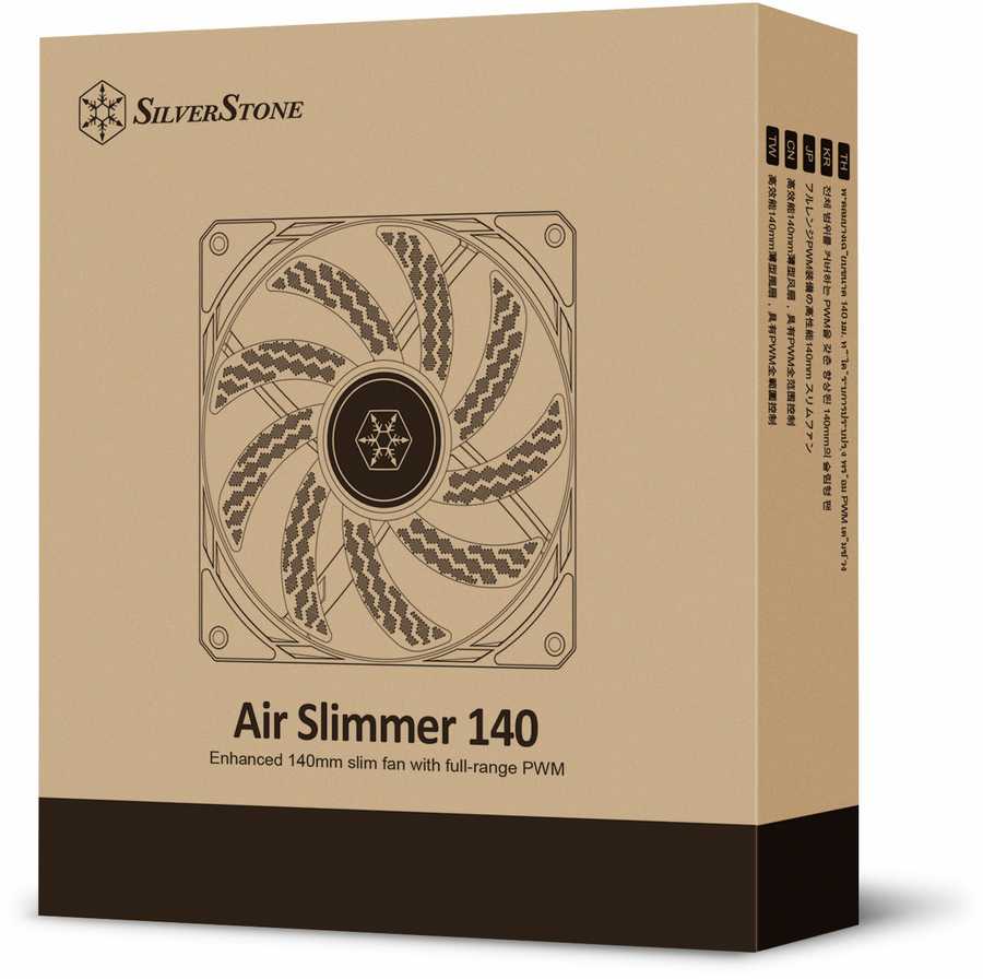 SilverStone SST-AS140B Air Slimmer 140 PWM korpuso ventiliatorius – juodos spalvos