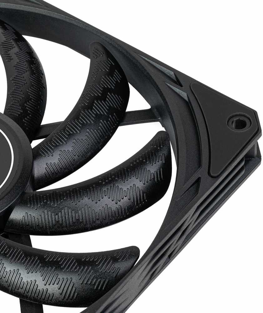 SilverStone SST-AS140B Air Slimmer 140 PWM korpuso ventiliatorius – juodos spalvos