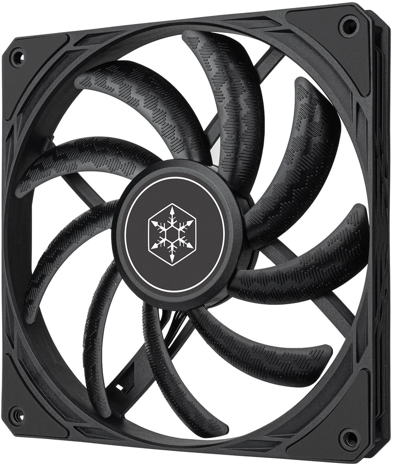 SilverStone SST-AS140B Air Slimmer 140 PWM korpuso ventiliatorius – juodos spalvos