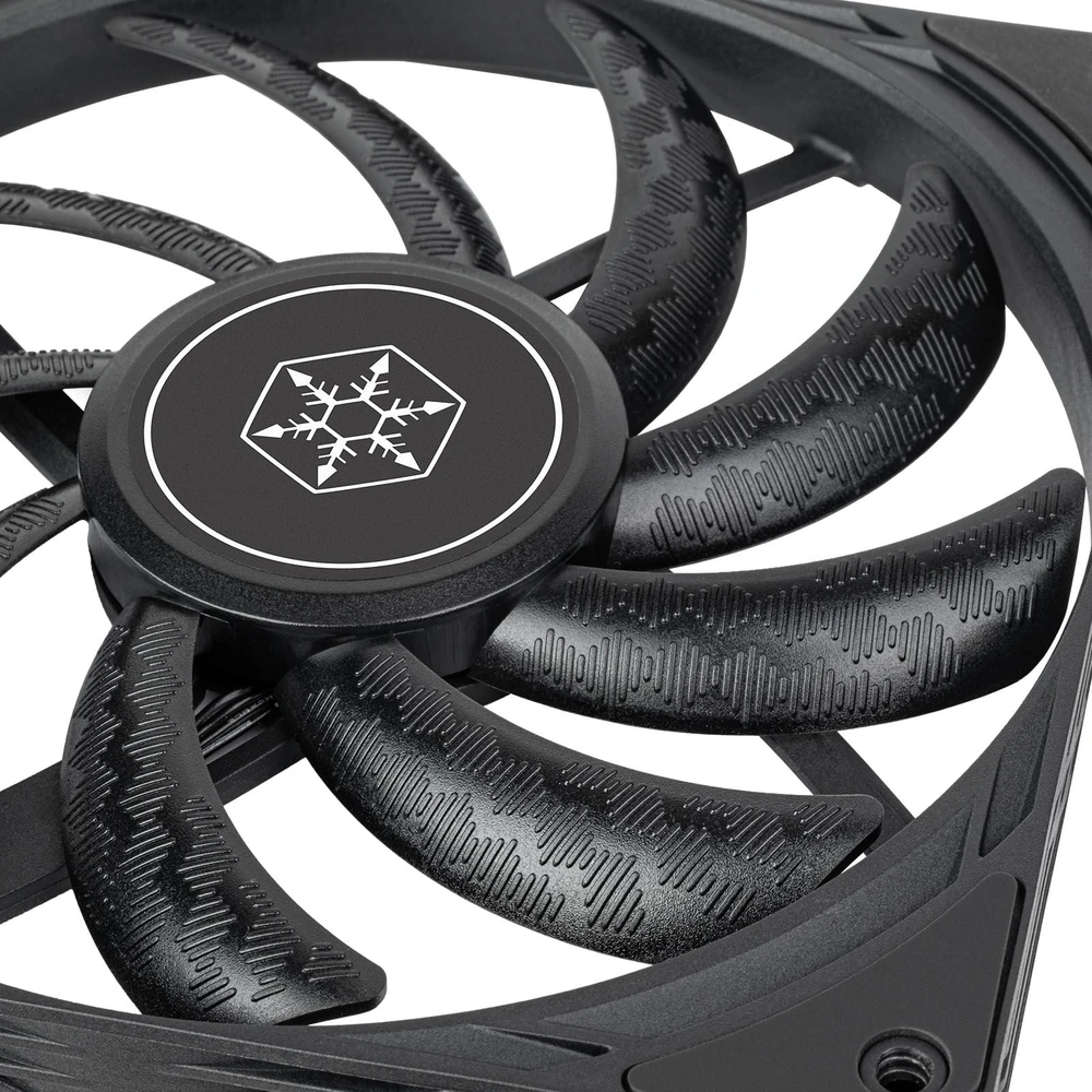 SilverStone SST-AS140B Air Slimmer 140 PWM korpuso ventiliatorius – juodos spalvos