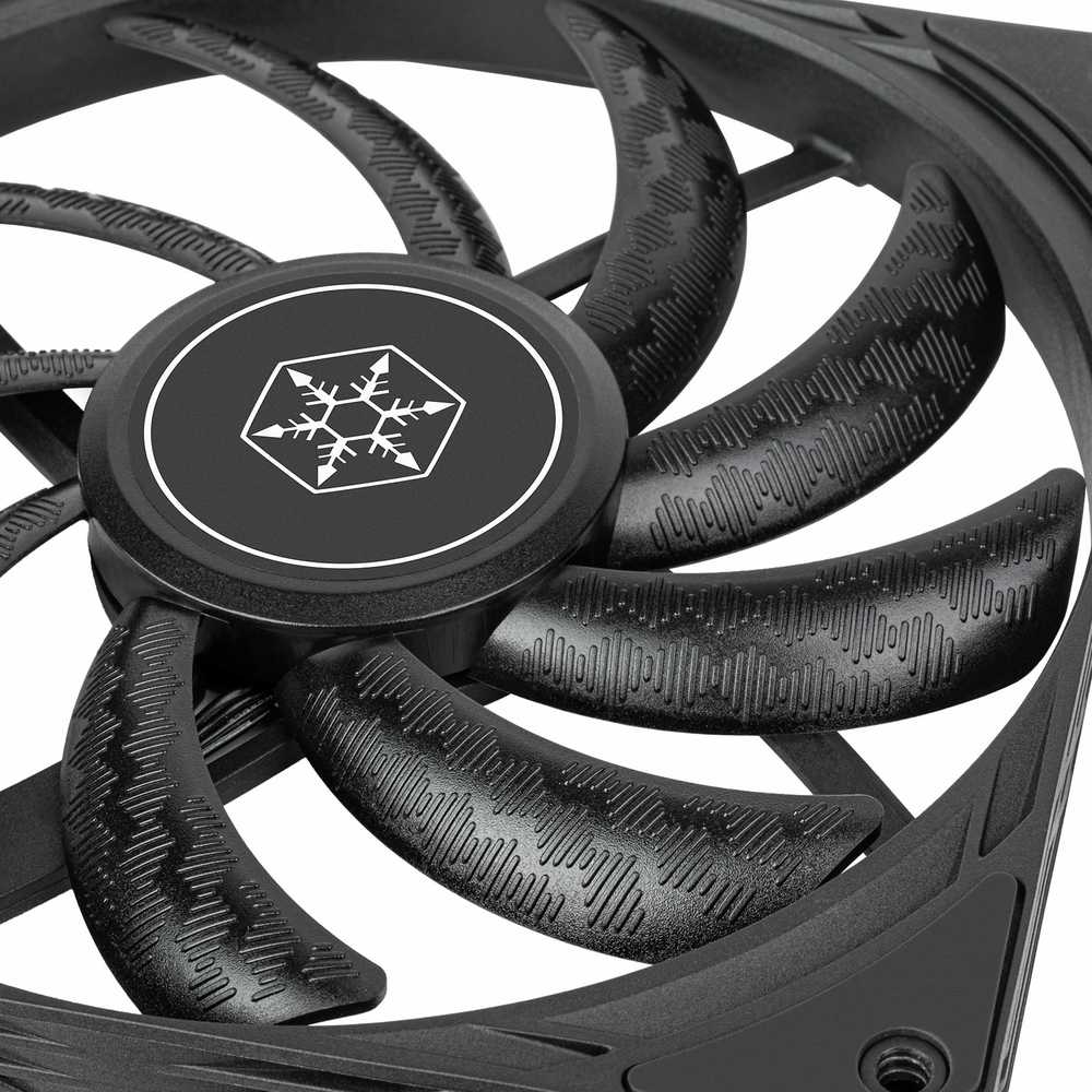 SilverStone SST-AS140B Air Slimmer 140 PWM korpuso ventiliatorius – juodos spalvos