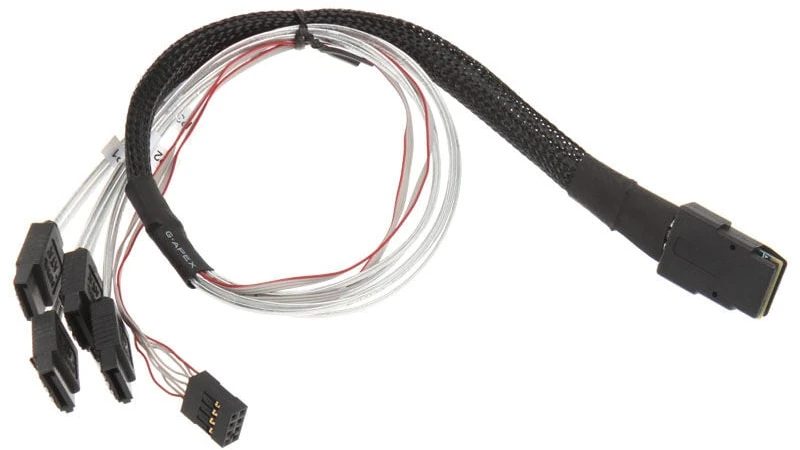 „SilverStone SST-CPS03 Mini-SAS“ į SATA kabelis, 50 cm