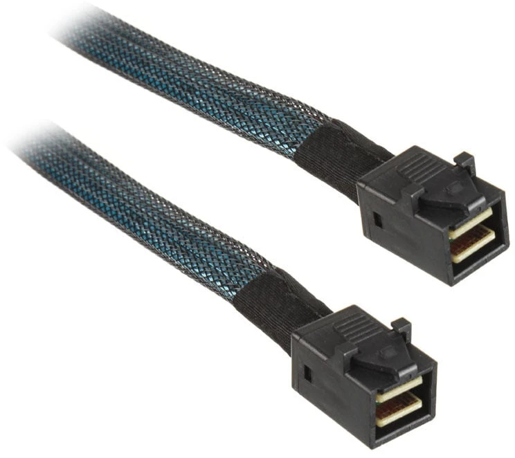 „SilverStone SST-CPS04 Mini SAS 36 kontaktų kabelis - 50 cm“